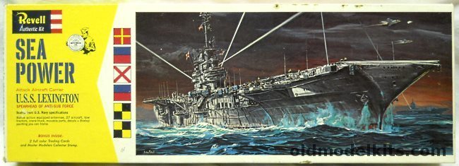 Revell 1/500 USS Lexington CVA-16 Aircraft Carrier Sea Power Issue, H426 plastic model kit